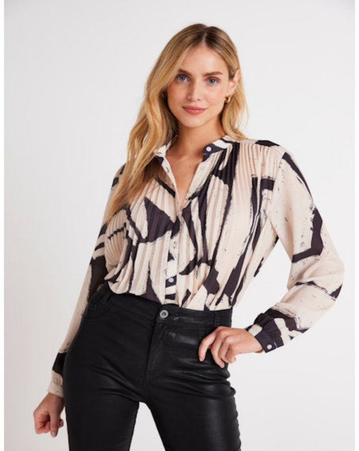 Pleated Bodice Shirt - Ivory