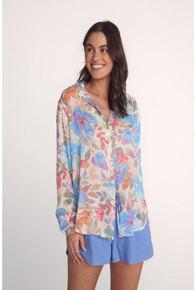Front Hipster Shirt - Garden Floral