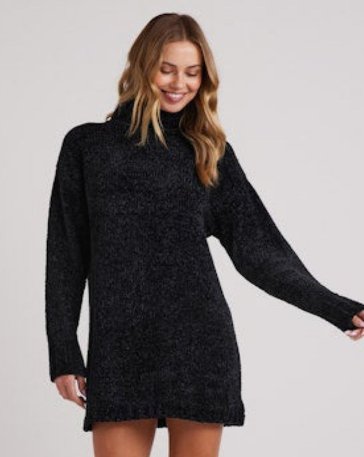 Turtle Neck Sweater Dress - Galaxy Smoke