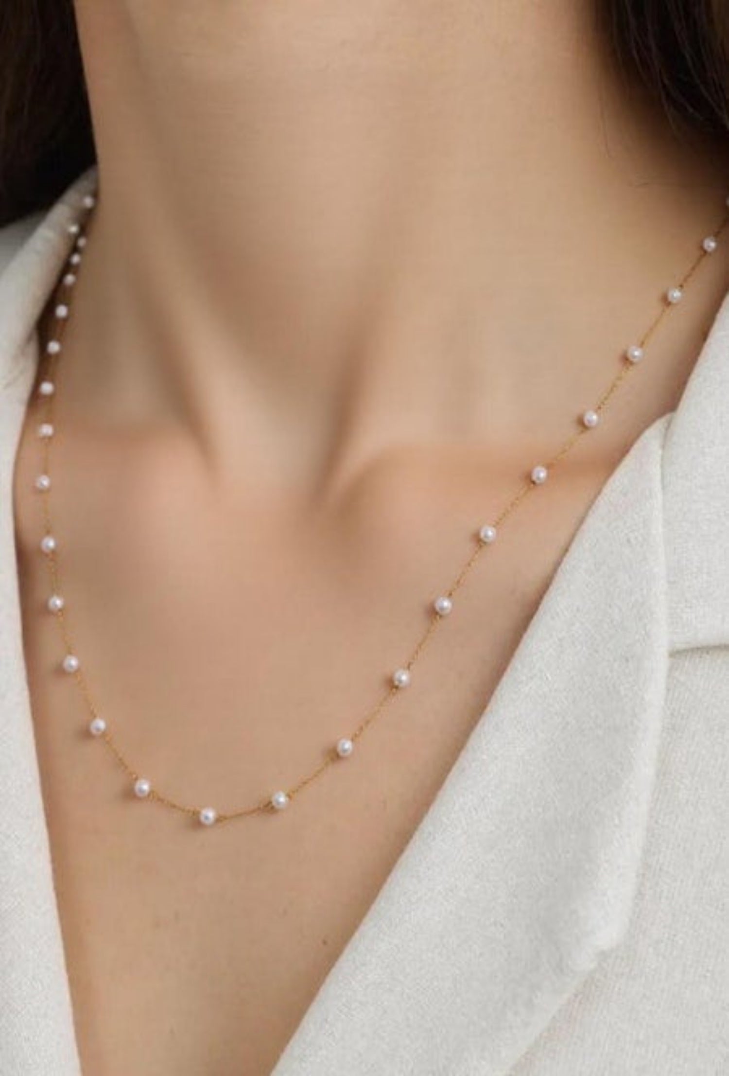 Yacht Club Pearl Necklace - Gold