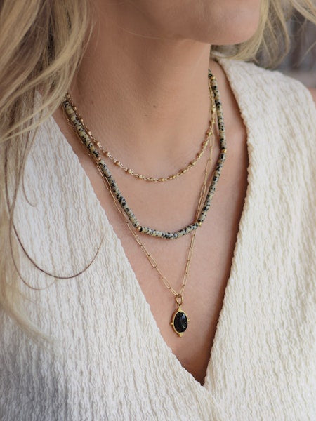 Triple Threat 3 Layer Necklace - Gold