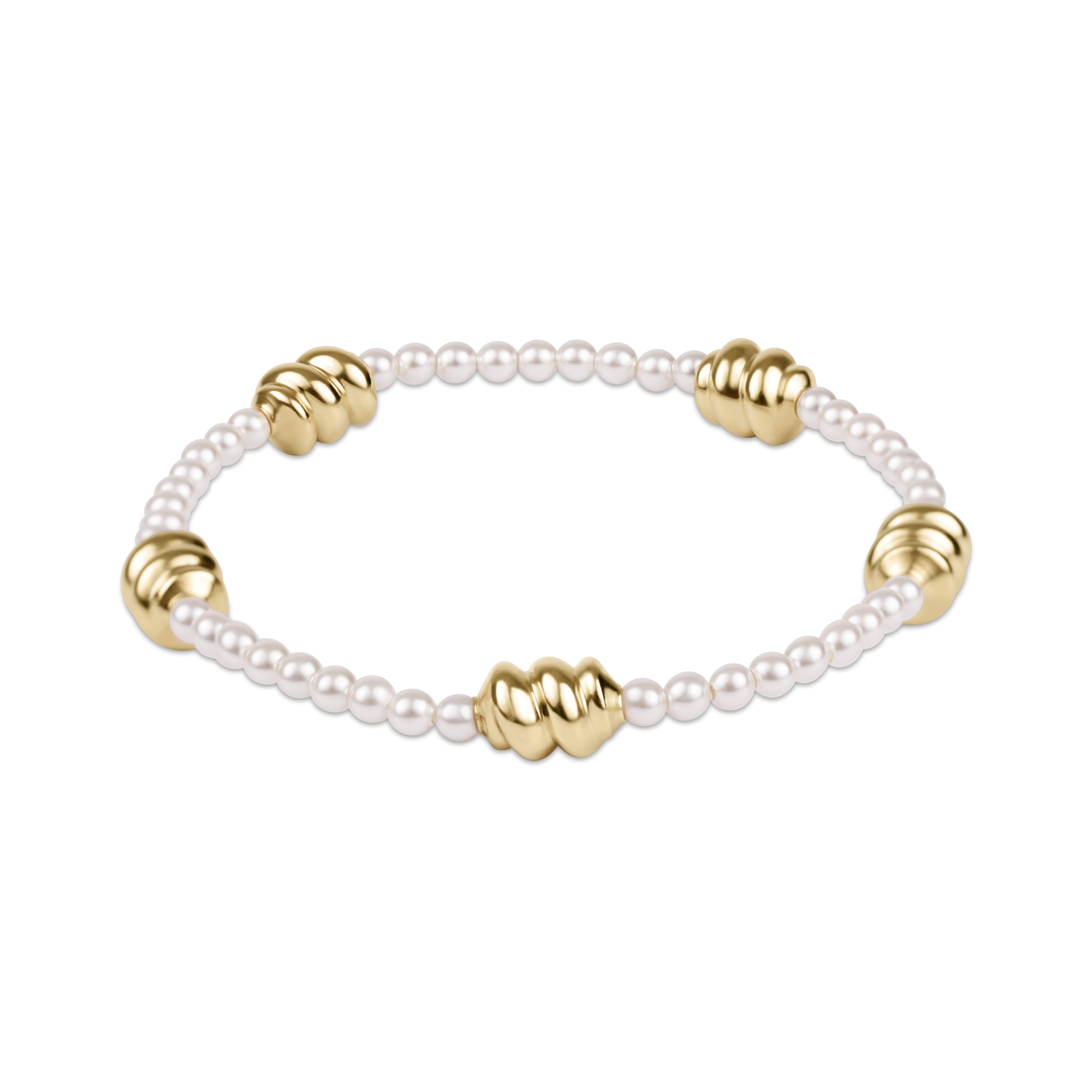 Admire Gold 3mm Pearl Bracelet