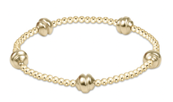 Admire Small Gold 2.5mm Bead Bracelet - Gold