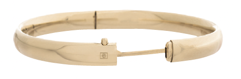 Cherish Gold Bangle Bracelet Medium