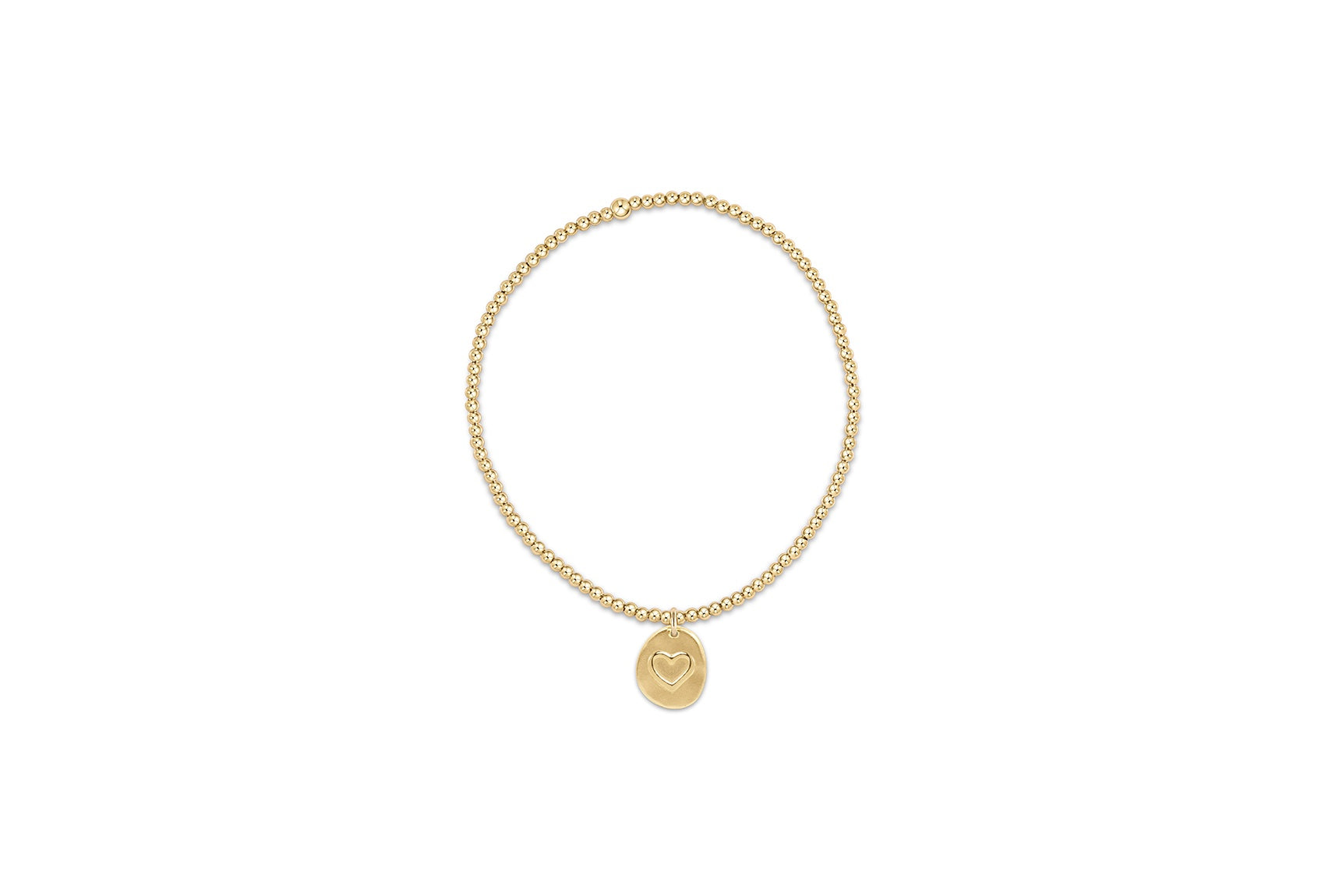 Extends Classic Gold 2mm Bracelet - Inspire Love Small Gold Disc