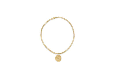 enewton Extends - Classic Gold 2mm Bead Bracelet - Inspire Love Small Gold Charm