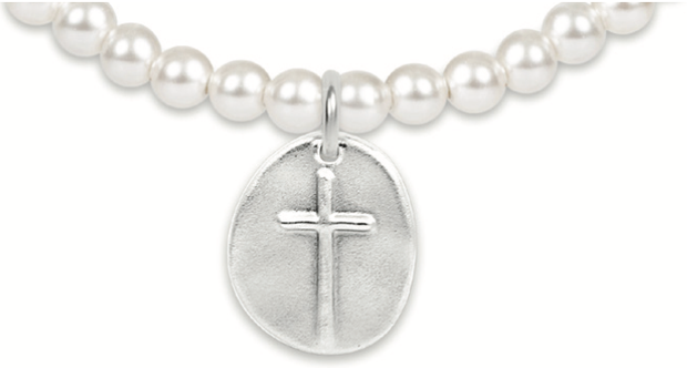 enewton Extends - Classic Pearl 4mm Bead Bracelet - Inspire Sterling Charm