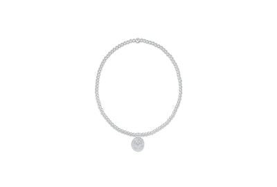 enewton Extends - Classic Sterling 2mm Bead Bracelet - Inspire Love Small Sterling Charm