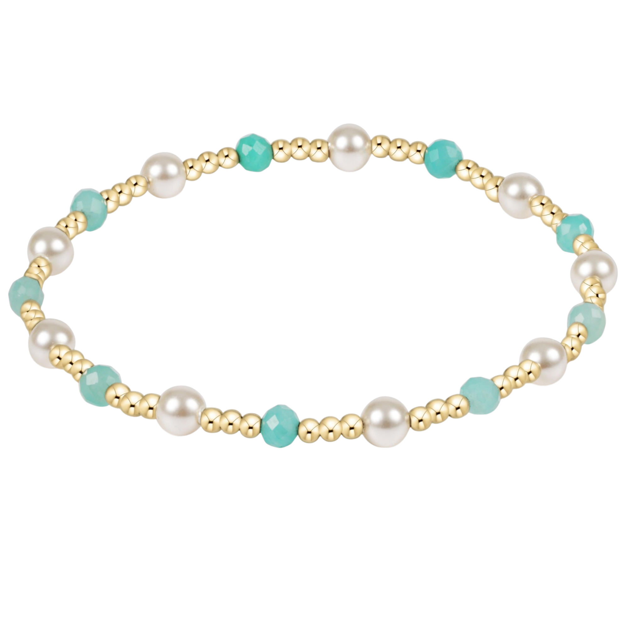 Extends Pearl Sincerity 4mm Gem Bracelet - Amazonite