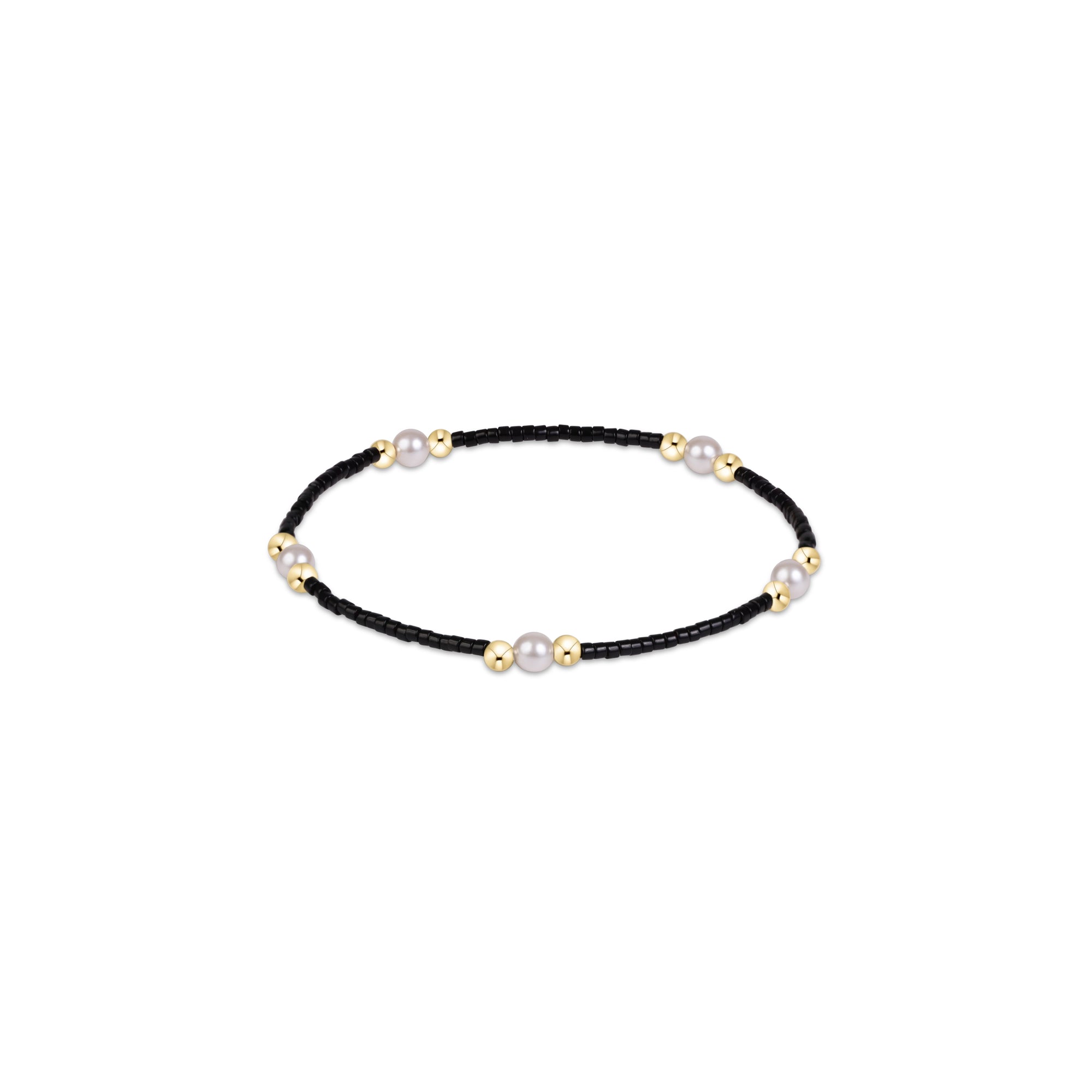 Gameday Hope Purpose Pearl Bracelet - Black