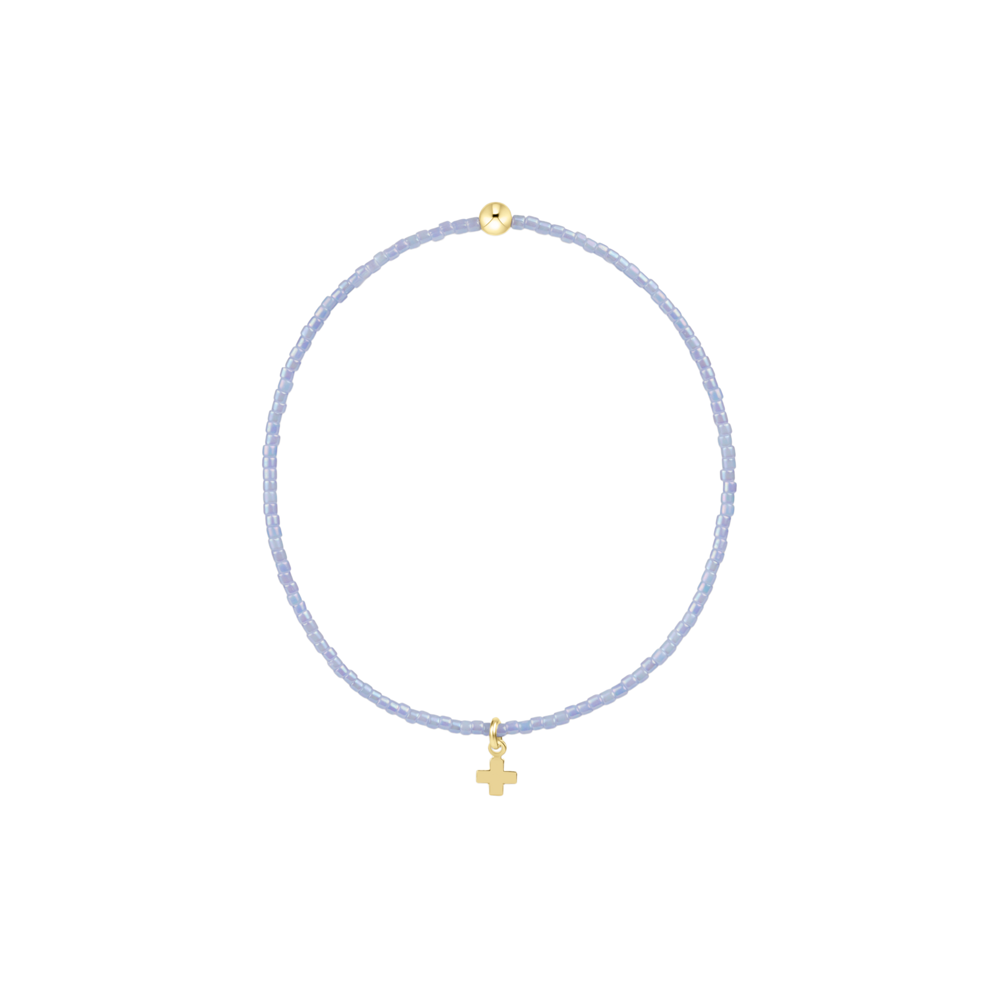 Hope Classic Ocean Mist Bracelet - Signature Cross Small Gold Charm