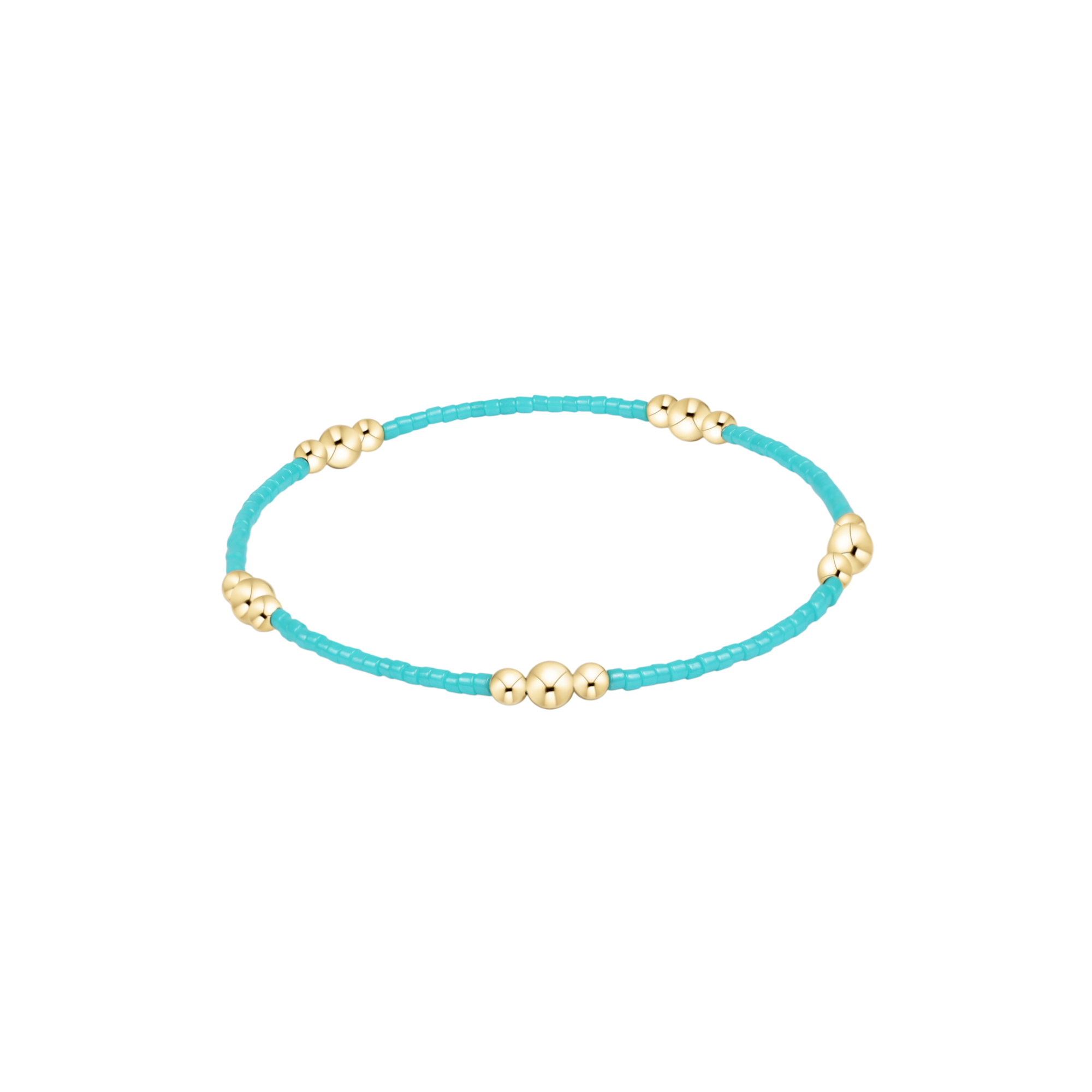 Hope Purpose Gold Bracelet - Turquoise