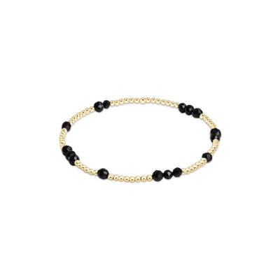 Hope Unwritten Gemstone Bracelet - Faceted Onyx