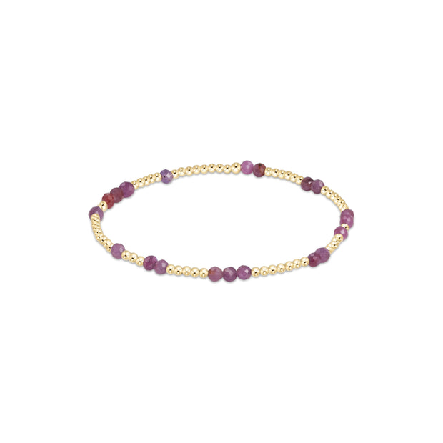 Hope Unwritten Gemstone Bracelet - Ruby