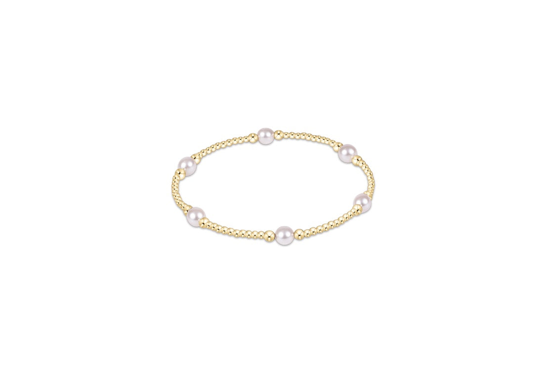 Purpose Pearl 5mm Gold Bracelet