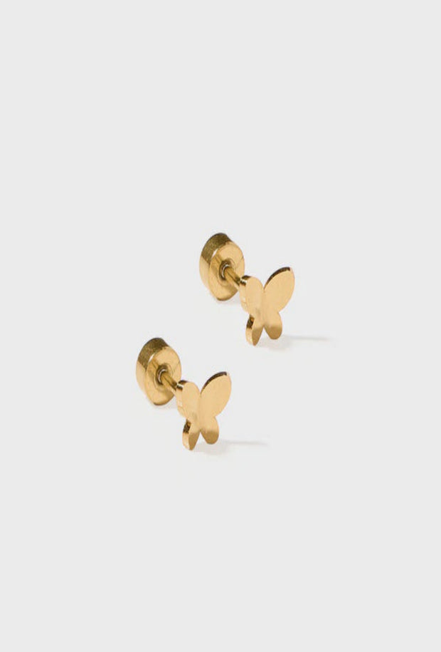 Billie Butterfly Screwback Stud