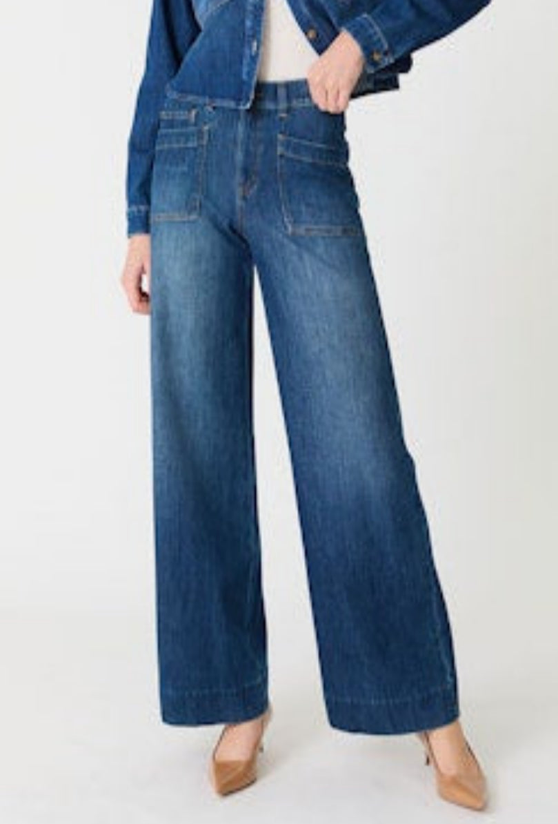 Maeve Denim Pant - Pool Blue