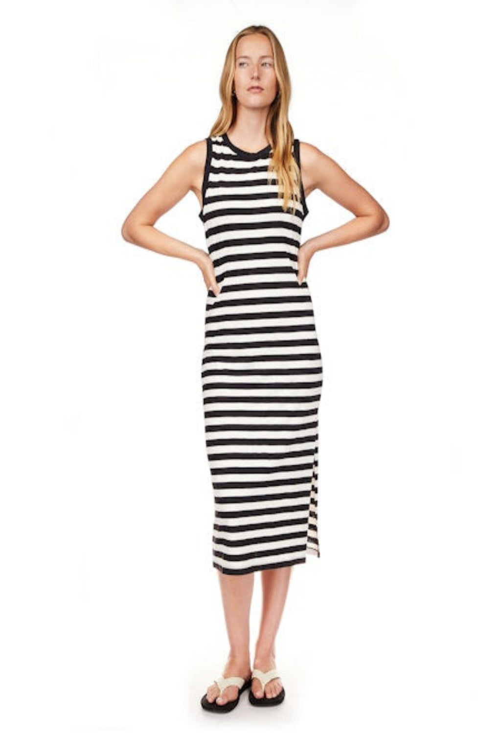 Contrast Maxi Stripe - Black/Macrame