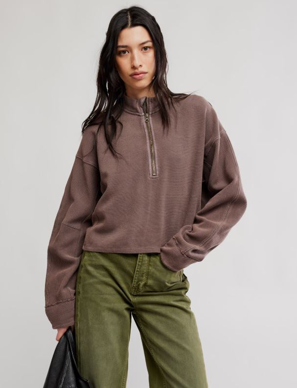 We The Free Celeste Quarterzip - Mochachinno