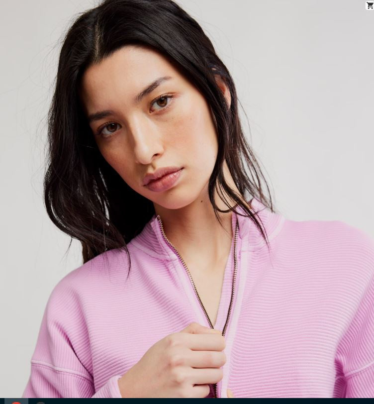 We The Free Celeste Quarterzip - Hummingbird Pink