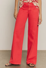 Highland Wide Leg Pant - Cayenne