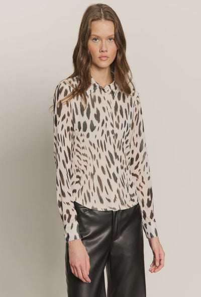 Fitted Mesh Button Down - Leo