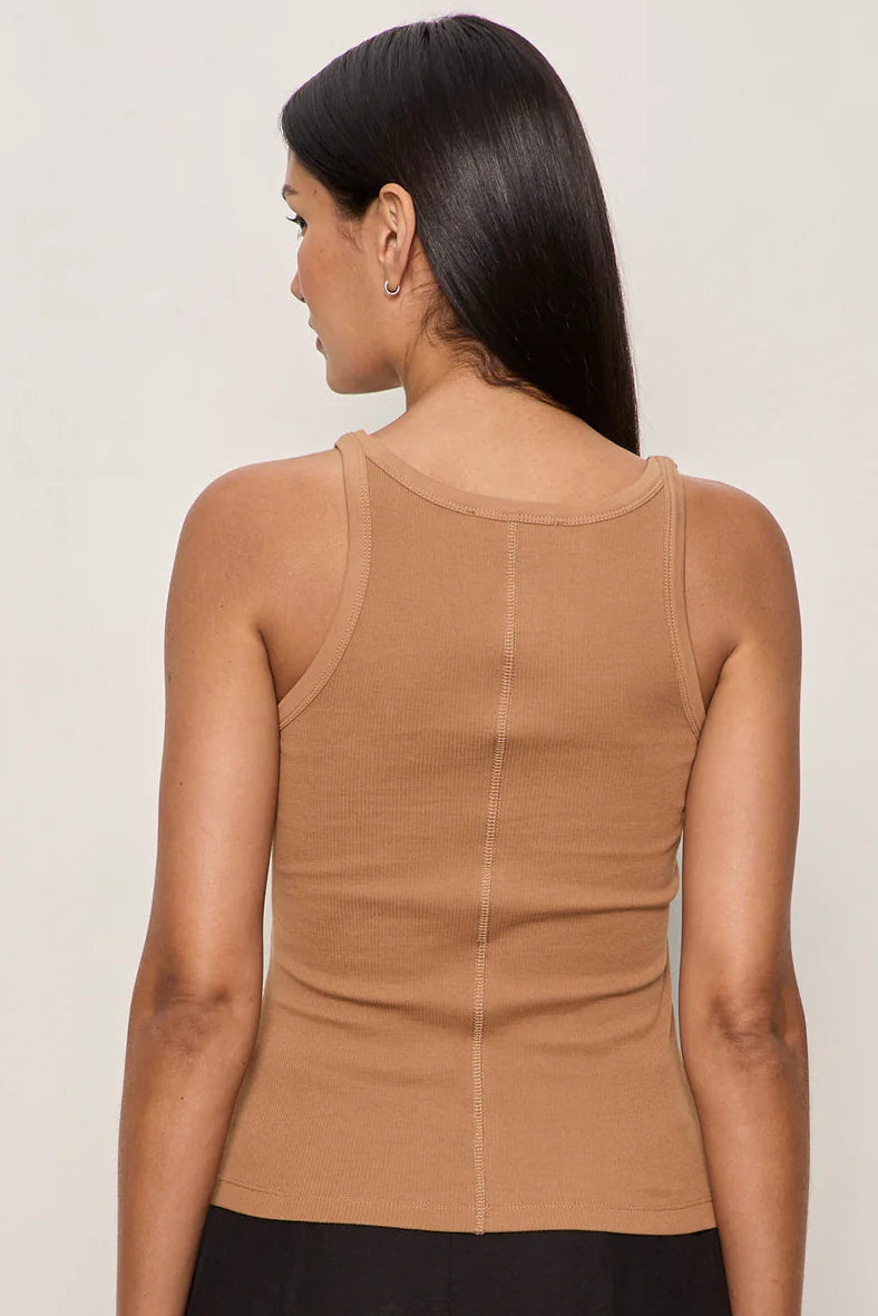 Sprinter Rib Tank -Toasted Coconut