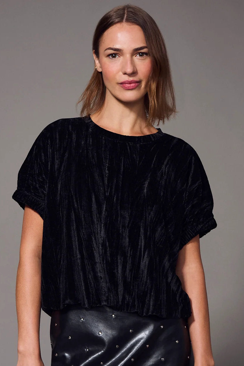 Eclipse Bubble Top - Black