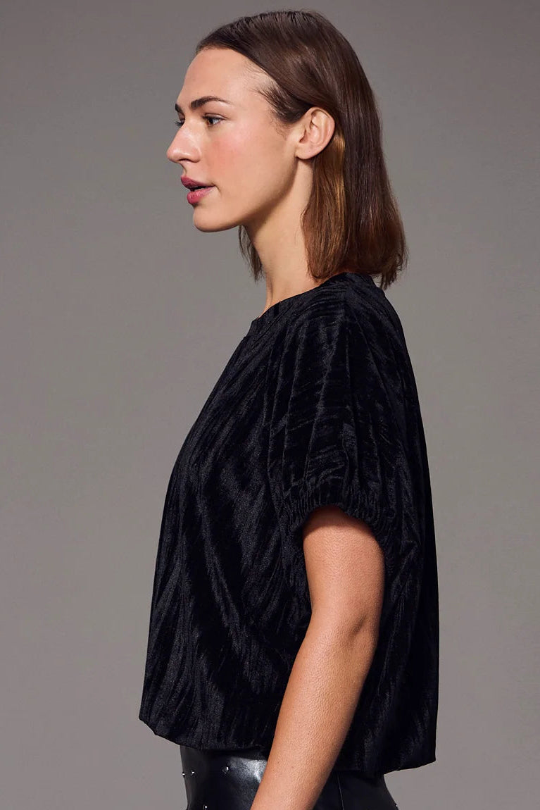 Eclipse Bubble Top - Black