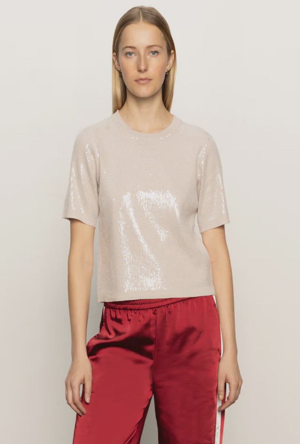 Sparkle Sequin Sweater - Mother of Pearl