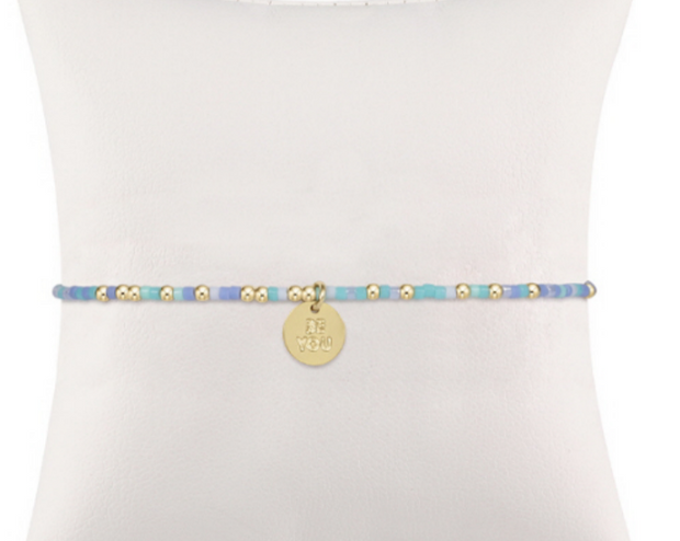 egirl Hope Unwritten Bracelet - Sea Said - be you. Small Gold Disc