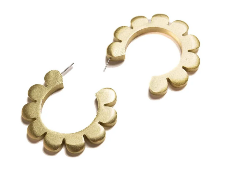 Flower Outline Hoops