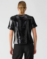 Perfect Sequin Tee "Black"