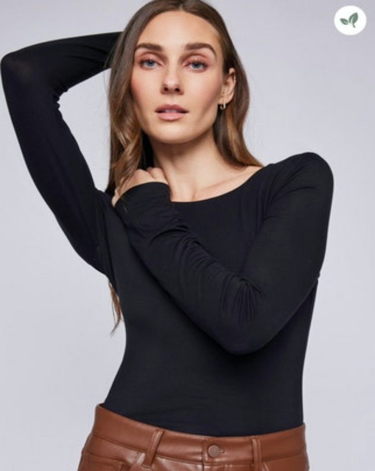 Nadira Scoop Back Top - Black