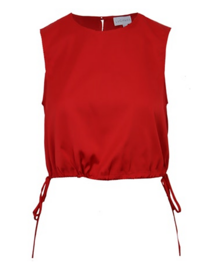 Thora Tie Top - Red