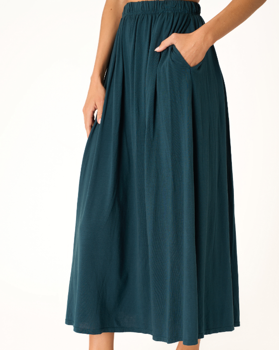 Mykonos Volume Skirt "Oceanic Teal"