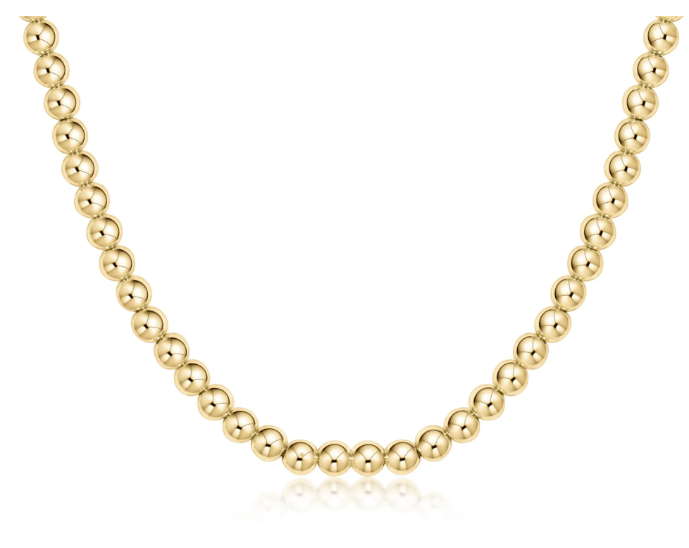 15" Choker Classic Gold 5mm Bead