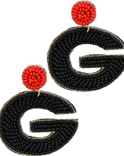 G Beaded Earrings  (Available in 2 Colors)