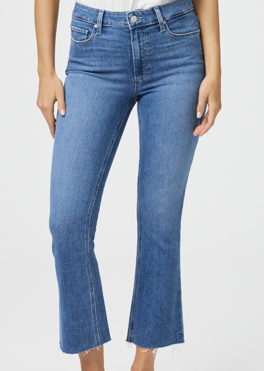Colette Crop Flare with Raw Hem "Starlet"