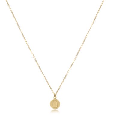 16" Necklace Gold - be you. Small Gold Disc