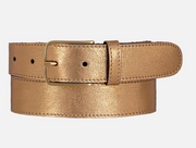 Metallic Leather Belt "Gold"