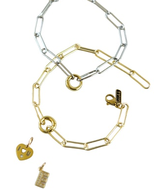 Secret Stash 3 Charm Bracelet (Available in Gold or Mixed Metal)