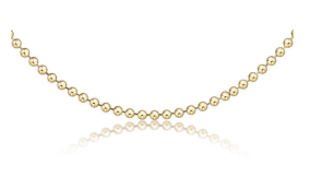 15" Choker Classic Beaded Chain - Gold