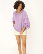 Idris Tie Sleeve Sweatshirt "Blooming Lilac"