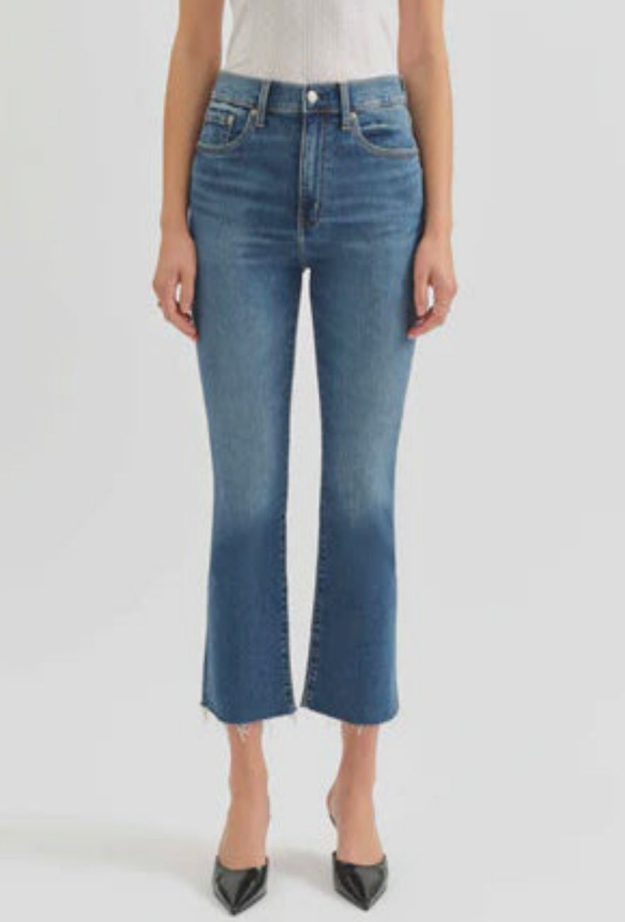 Shy Girl High Rise Crop Flare - Influencer