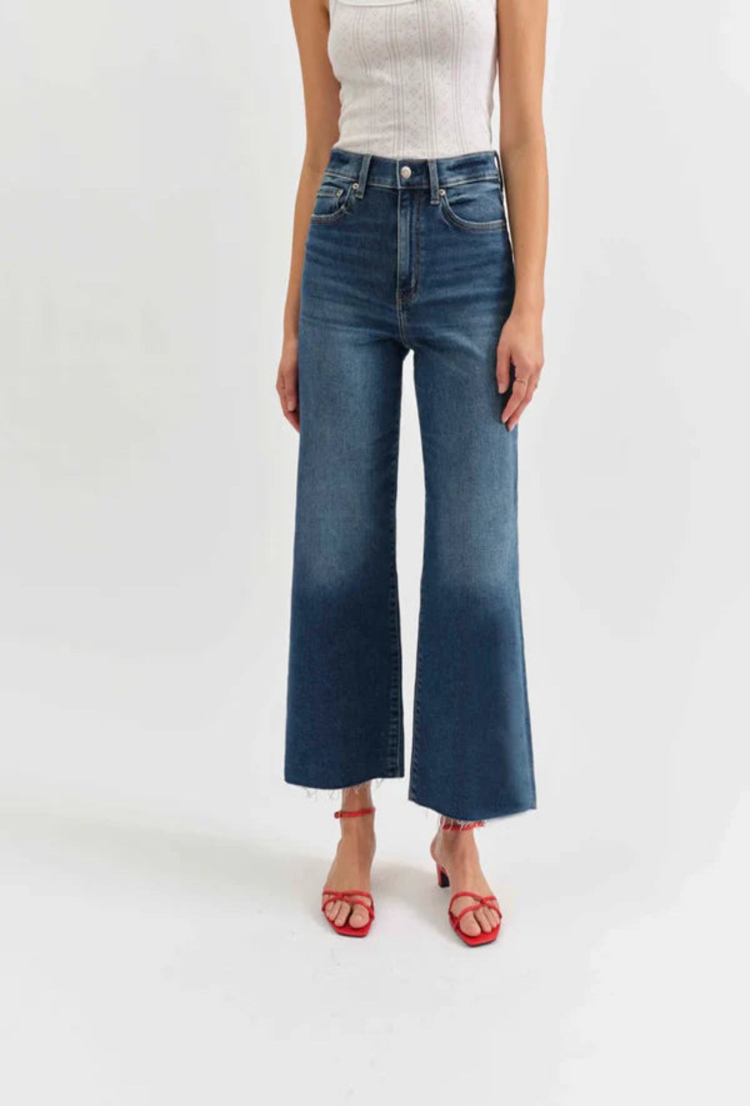 Pleaser High Rise Wide Ankle - Uptown