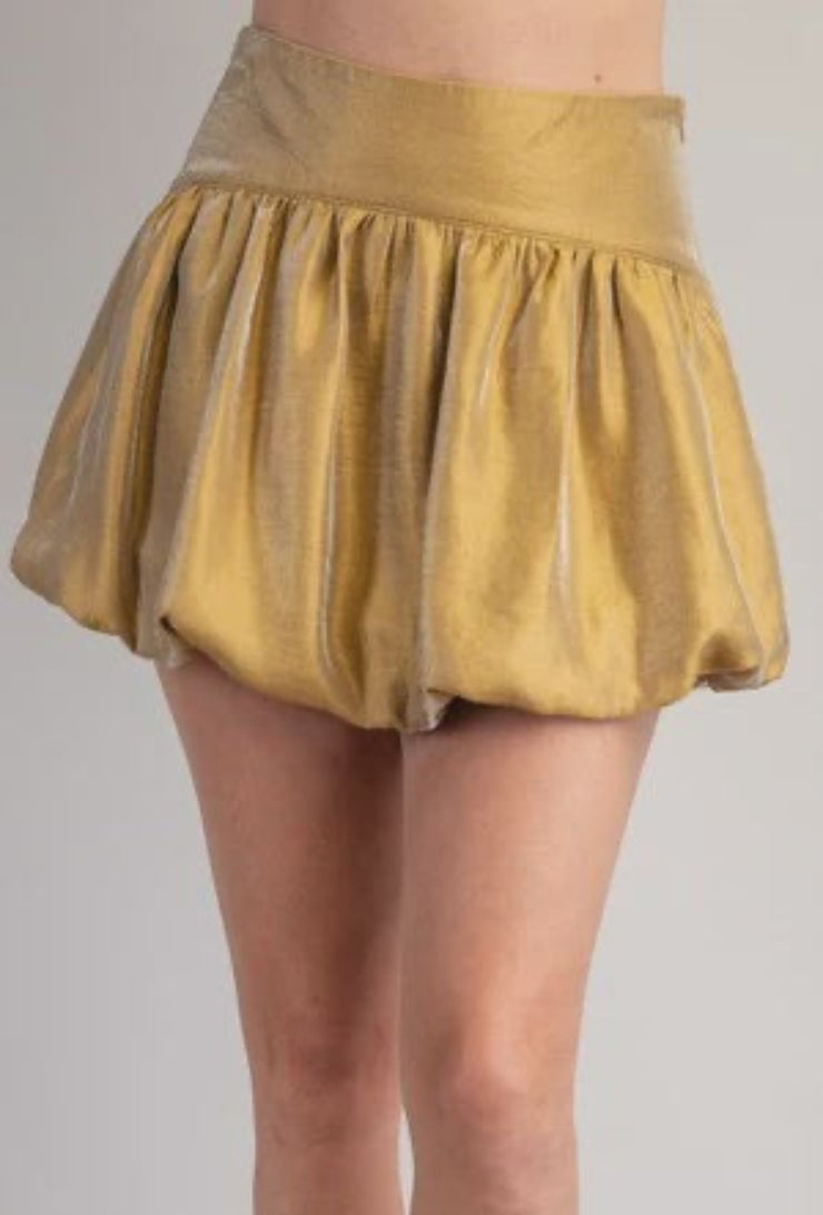 Balloon Skort - Gold