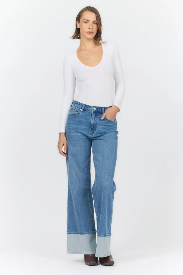 Fiona Wide Leg Denim - Rome Place