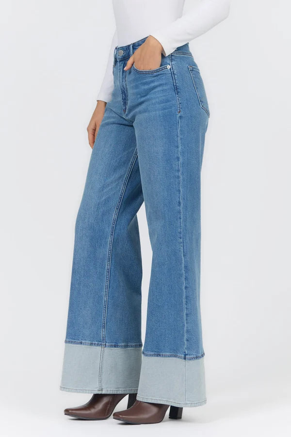 Fiona Wide Leg Denim - Rome Place