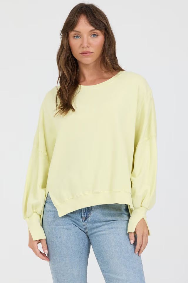 Trenton Long Sleeve Tee  - Wax Yellow